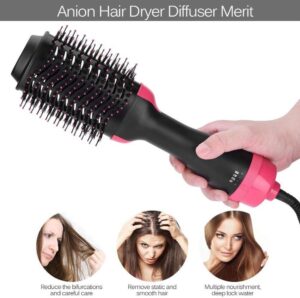 One-Step Electric Hair Dryer Comb Multifunctional Comb Straightener Hair Curling - Image 2