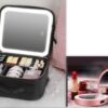 Smart LED Cosmetic Case With Mirror Cosmetic Bag Large Capacity Fashion Portable Storage Bag Travel Makeup Bags - Image 10