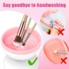Portable USB Makeup Brush Cleaner Machine Electric Cosmetic Brush Cleaning Washing Tools Automatic Clean Makeup Brushes - Image 4