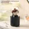 Desktop Dustproof Multifunctional Rotating Cosmetic Brush Storage Bucket - Image 9