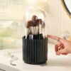 Desktop Dustproof Multifunctional Rotating Cosmetic Brush Storage Bucket - Image 10