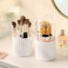 Desktop Dustproof Multifunctional Rotating Cosmetic Brush Storage Bucket - Image 6