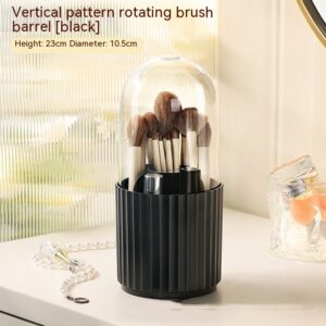 Desktop Dustproof Multifunctional Rotating Cosmetic Brush Storage Bucket