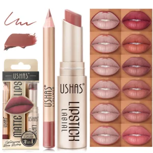 Matte Stain-free Cup Long Lasting Waterproof Nude Lipstick - Image 3