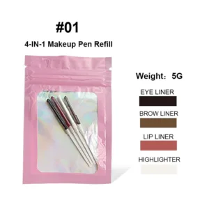 Four-in-one Cosmetic Brush Four-color Highlight Lip Liner Eyeliner Eyebrow Pencil - Image 5