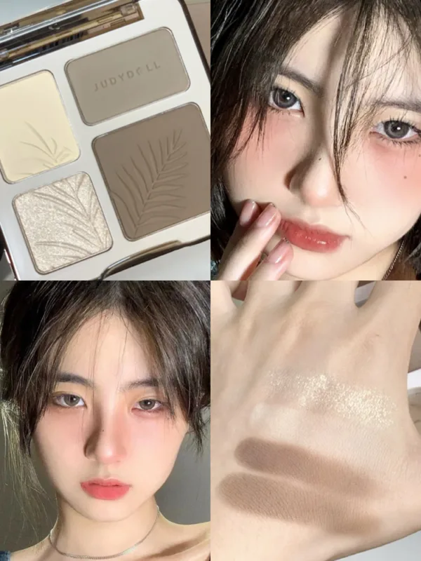 Highlight Contouring All-in-one Plate Matte Brighten Shadow Brighten Schoolgirl - Image 4