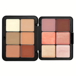 Cross-border TEMU Amazon Hot 12-color Blusher Plate Matte Shimmer High-gloss Multi-color Cream Blush Plate.