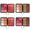 Cross-border TEMU Amazon Hot 12-color Blusher Plate Matte Shimmer High-gloss Multi-color Cream Blush Plate 5